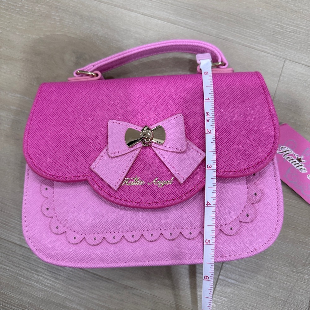 Cute Elegant Girls Pink Purse with Bow, NWT - Picture 5 of 9